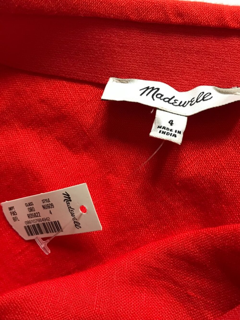 Madewell Bright Red Maxi Skirt - Picture 3 of 13
